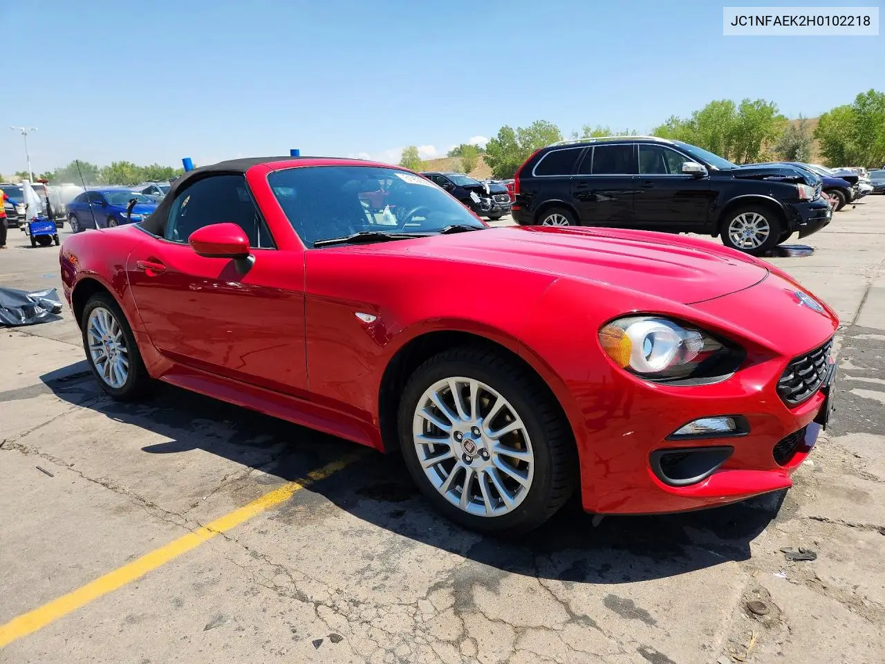 2017 Fiat 124 Spider Classica VIN: JC1NFAEK2H0102218 Lot: 61952686