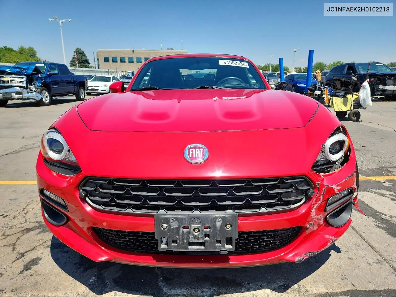 2017 Fiat 124 Spider Classica VIN: JC1NFAEK2H0102218 Lot: 61952686