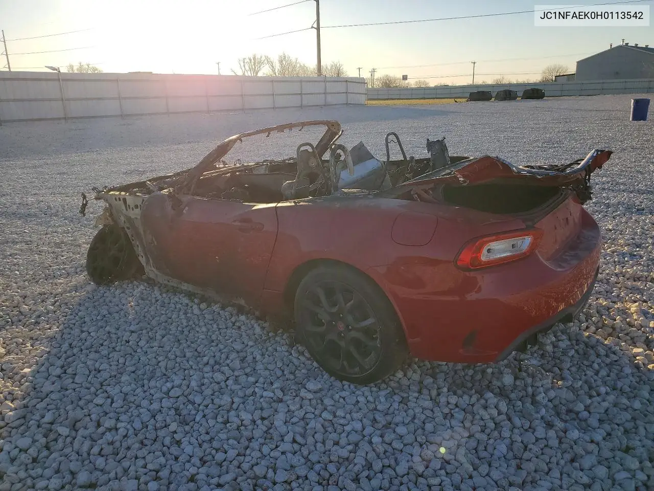 2017 Fiat 124 Spider Classica VIN: JC1NFAEK0H0113542 Lot: 78487695