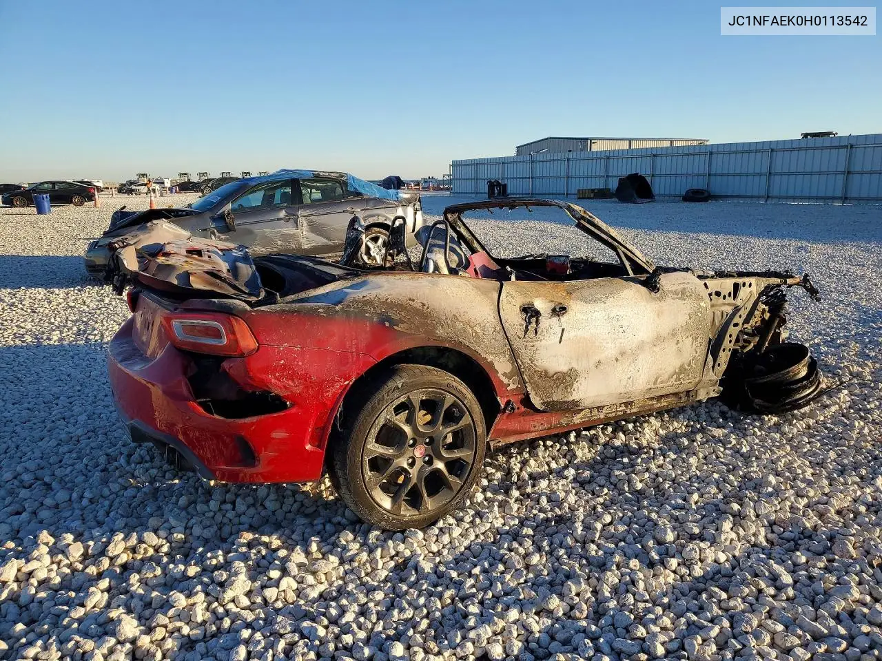 2017 Fiat 124 Spider Classica VIN: JC1NFAEK0H0113542 Lot: 78487695