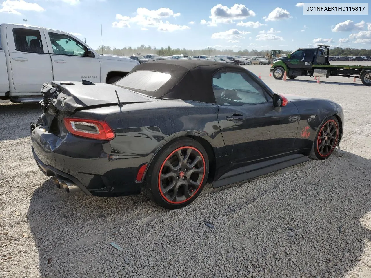2017 Fiat 124 Spider Classica VIN: JC1NFAEK1H0115817 Lot: 85117834
