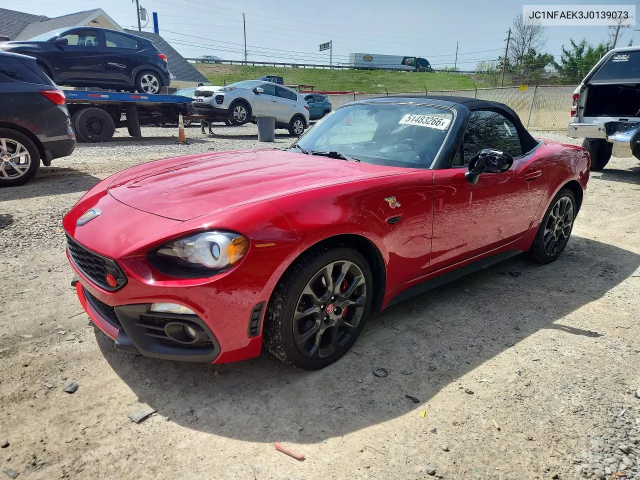 2018 Fiat 124 Spider Classica VIN: JC1NFAEK3J0139073 Lot: 51483266