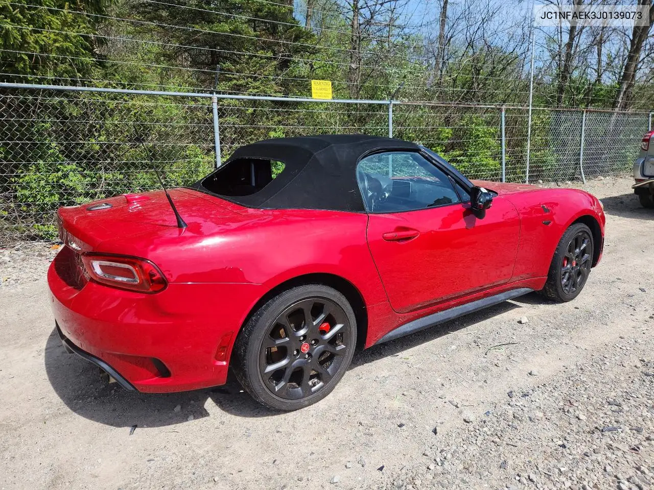 2018 Fiat 124 Spider Classica VIN: JC1NFAEK3J0139073 Lot: 51483266