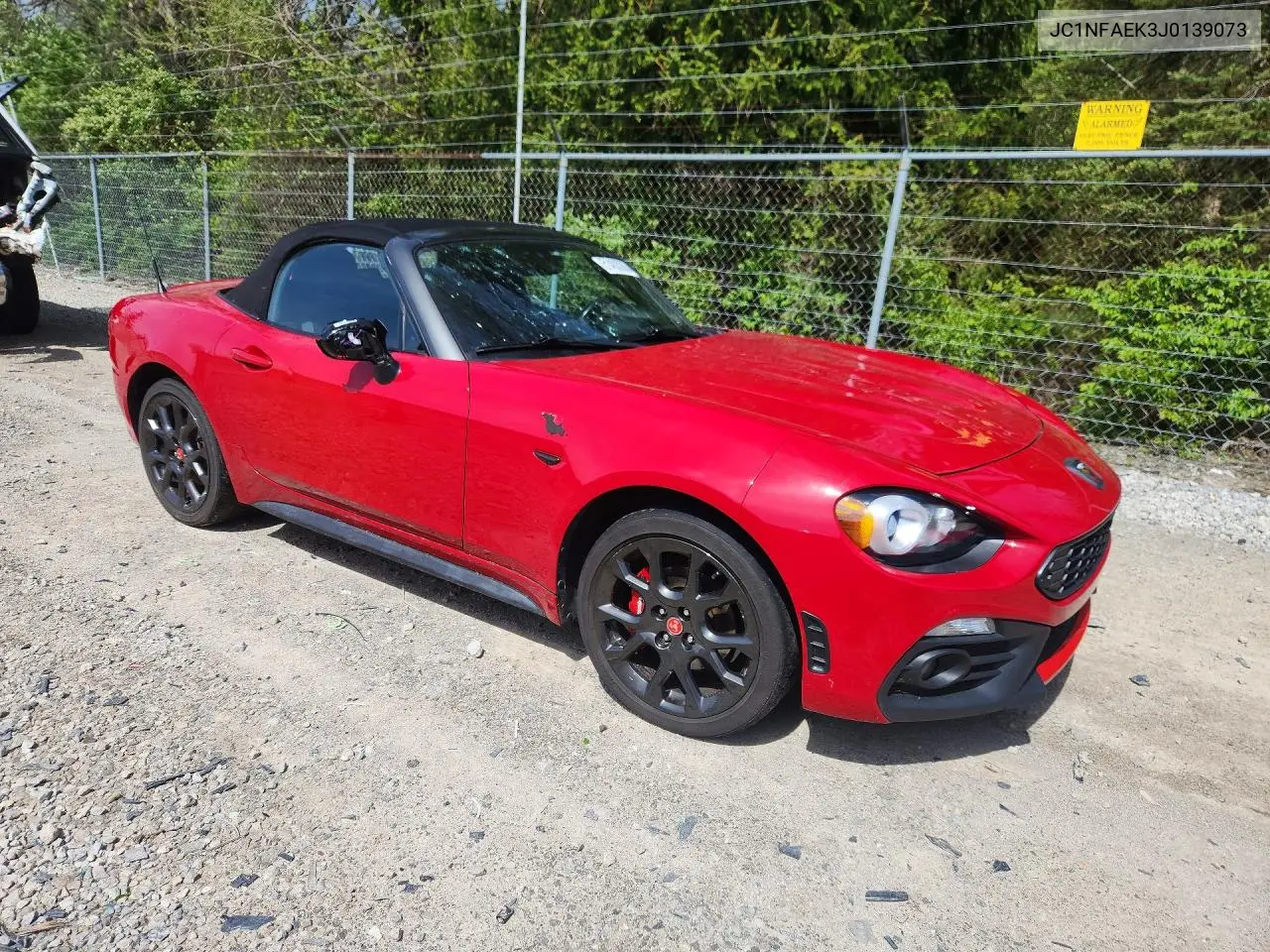2018 Fiat 124 Spider Classica VIN: JC1NFAEK3J0139073 Lot: 51483266