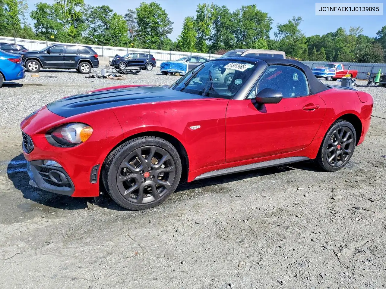 2018 Fiat 124 Spider Classica VIN: JC1NFAEK1J0139895 Lot: 51991986