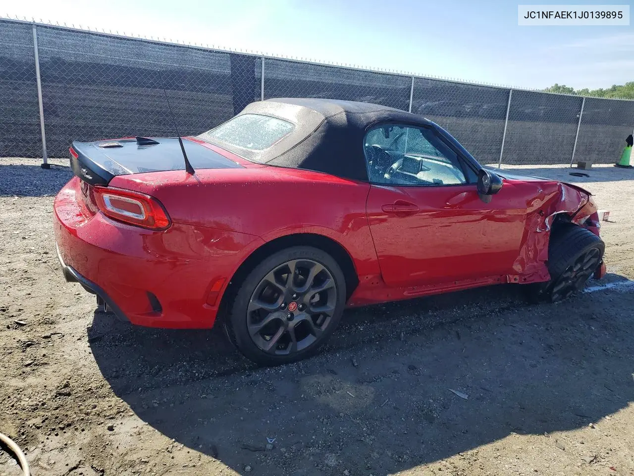2018 Fiat 124 Spider Classica VIN: JC1NFAEK1J0139895 Lot: 51991986