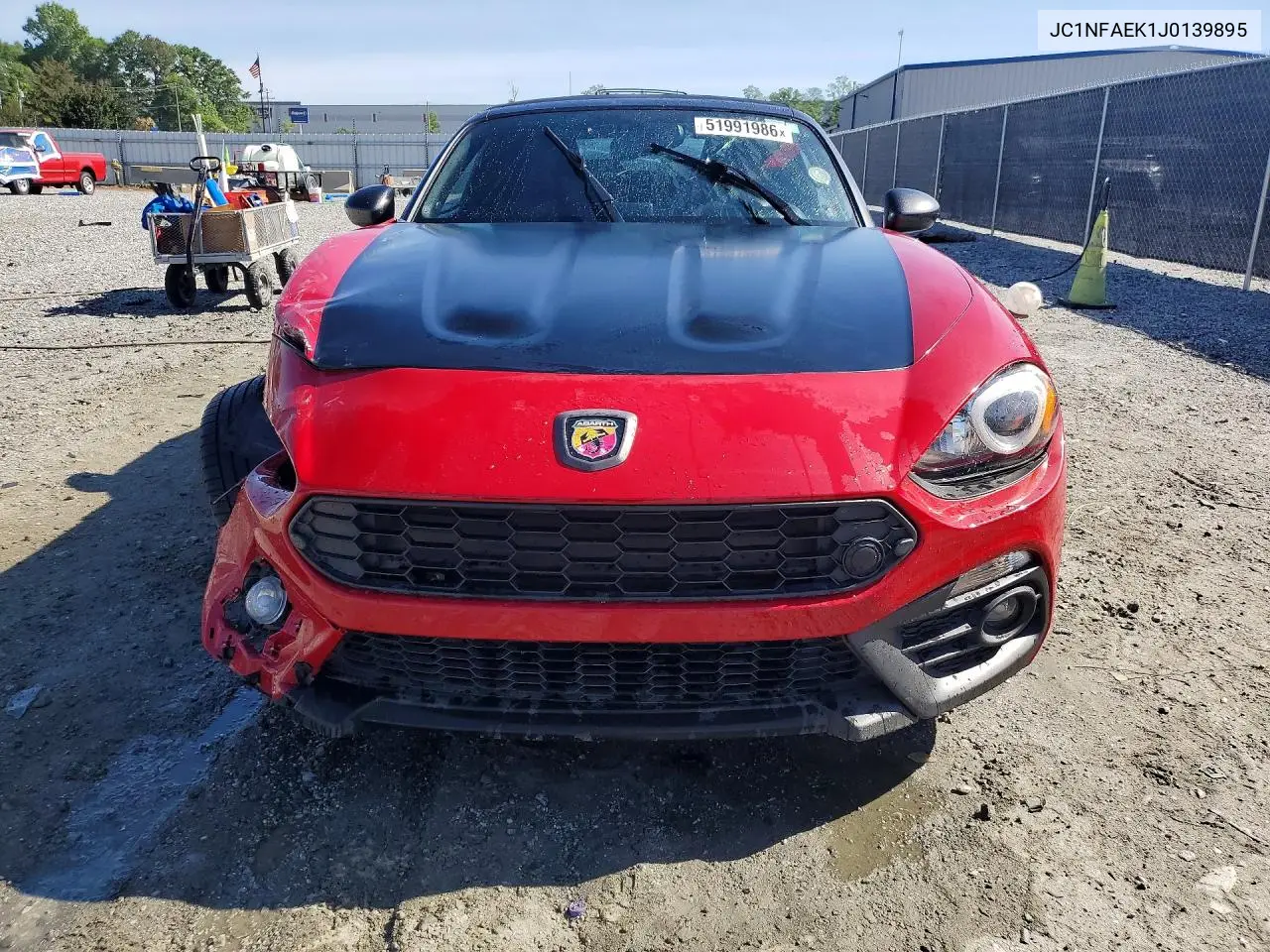 2018 Fiat 124 Spider Classica VIN: JC1NFAEK1J0139895 Lot: 51991986
