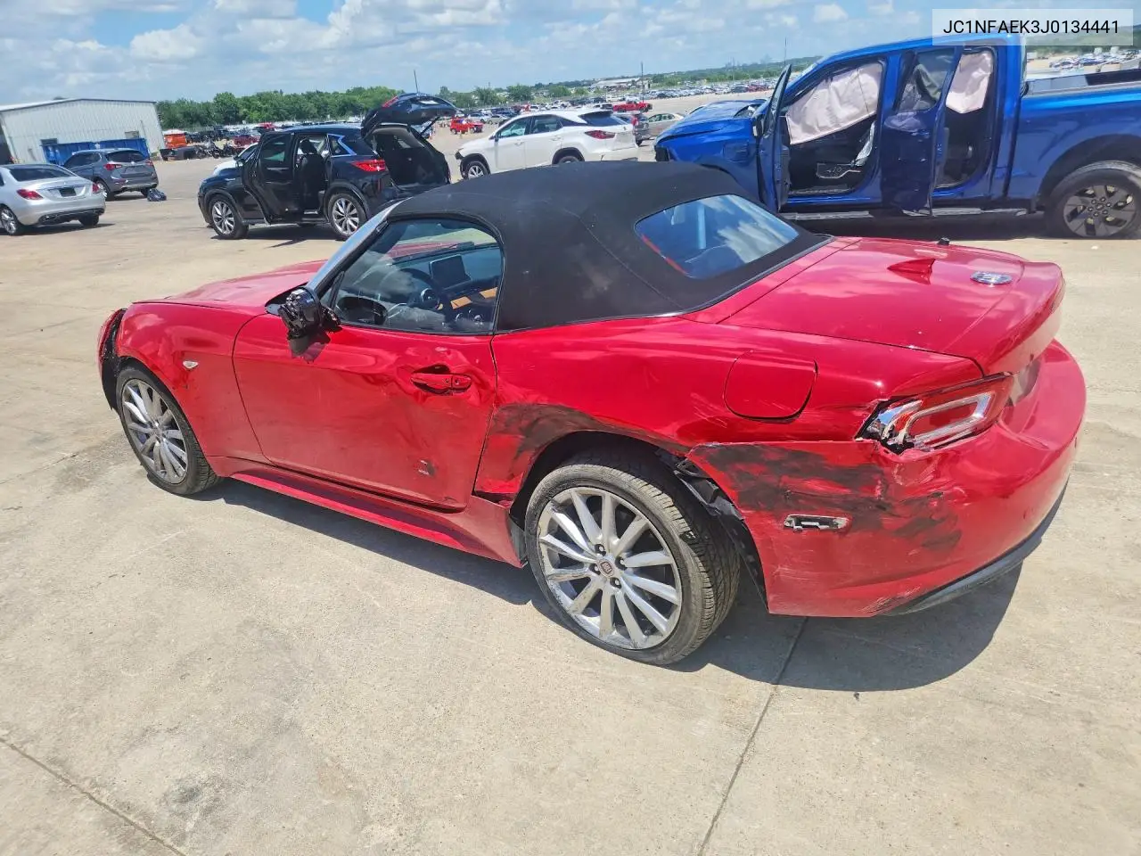 2018 Fiat 124 Spider Classica VIN: JC1NFAEK3J0134441 Lot: 56697126