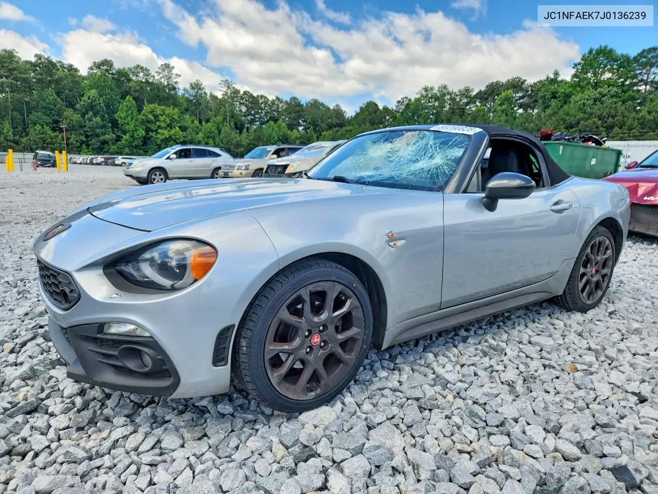 2018 Fiat 124 Spider Classica VIN: JC1NFAEK7J0136239 Lot: 58290826