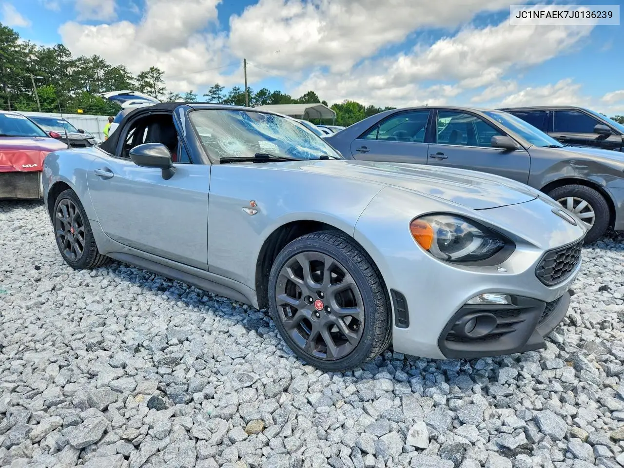 2018 Fiat 124 Spider Classica VIN: JC1NFAEK7J0136239 Lot: 58290826
