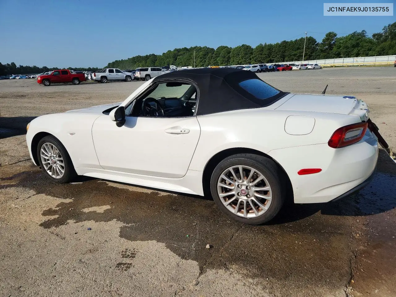 2018 Fiat 124 Spider Classica VIN: JC1NFAEK9J0135755 Lot: 60169376