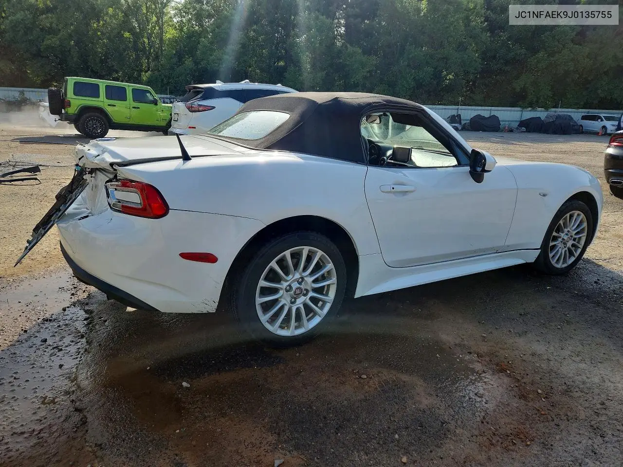 2018 Fiat 124 Spider Classica VIN: JC1NFAEK9J0135755 Lot: 60169376