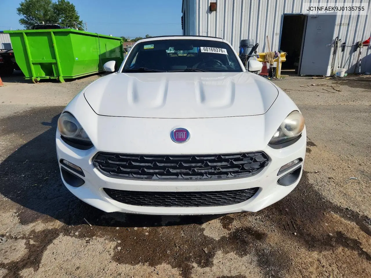 2018 Fiat 124 Spider Classica VIN: JC1NFAEK9J0135755 Lot: 60169376