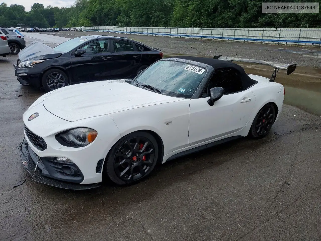 2018 Fiat 124 Spider Classica VIN: JC1NFAEK4J0137543 Lot: 61731306
