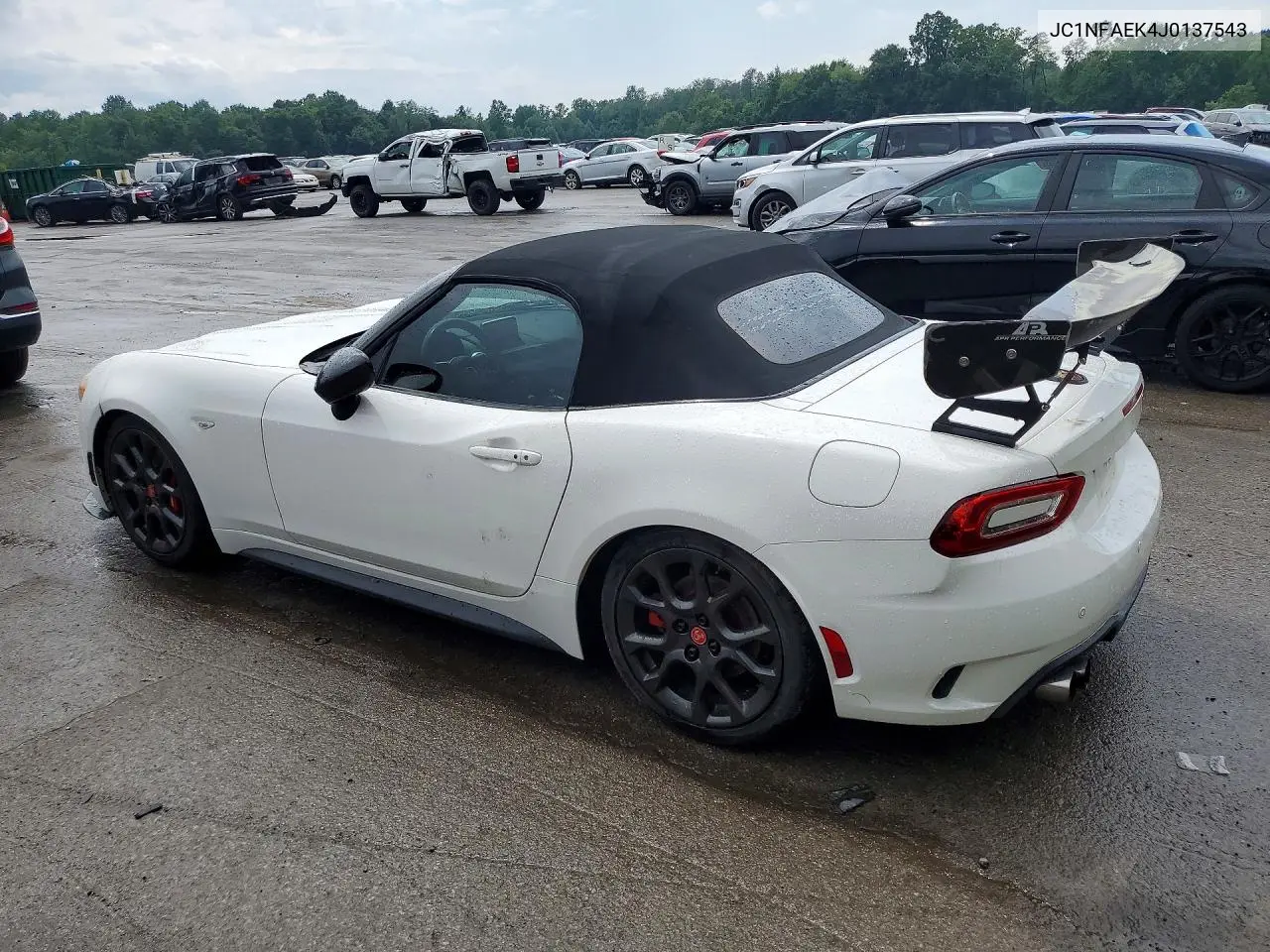 2018 Fiat 124 Spider Classica VIN: JC1NFAEK4J0137543 Lot: 61731306