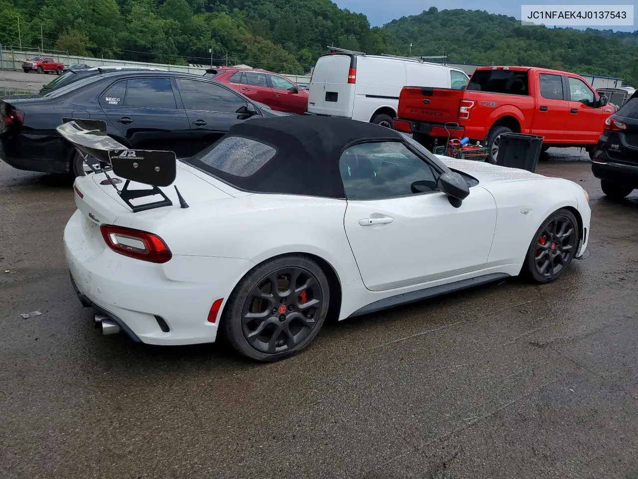 2018 Fiat 124 Spider Classica VIN: JC1NFAEK4J0137543 Lot: 61731306