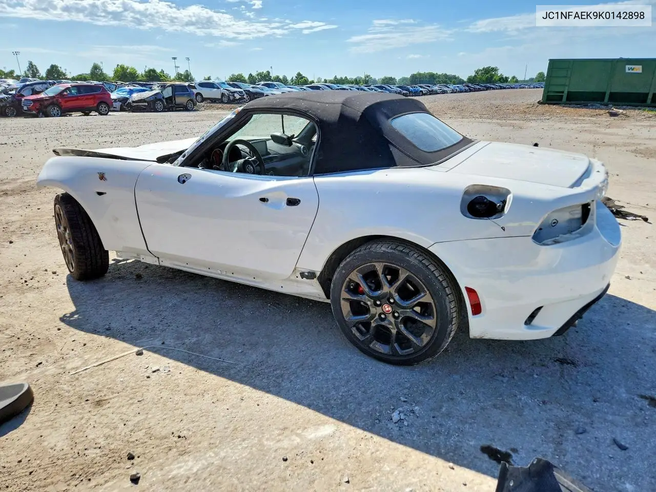 2019 Fiat 124 Spider Classica VIN: JC1NFAEK9K0142898 Lot: 56640156