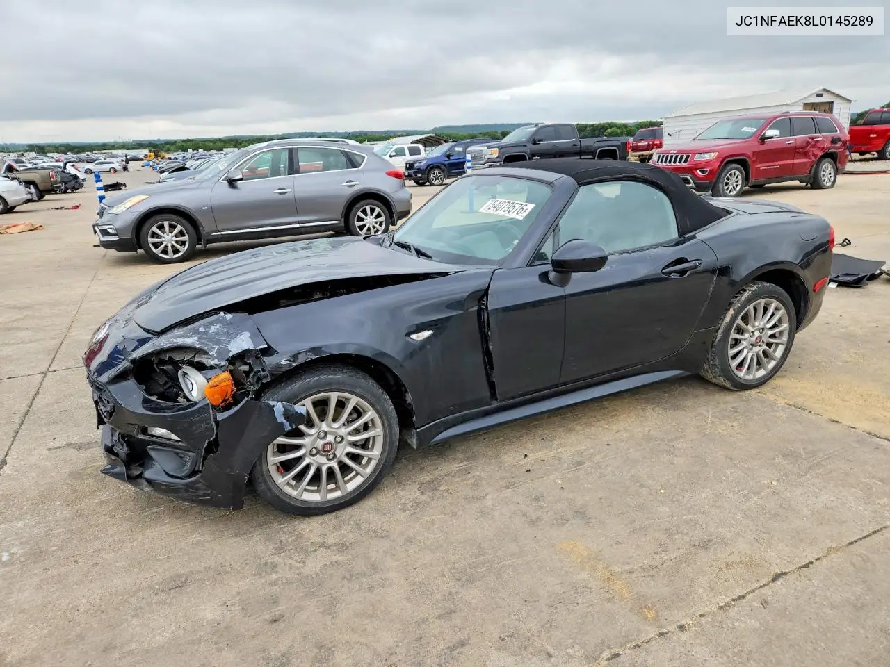 2020 Fiat 124 Spider Classica VIN: JC1NFAEK8L0145289 Lot: 54079576