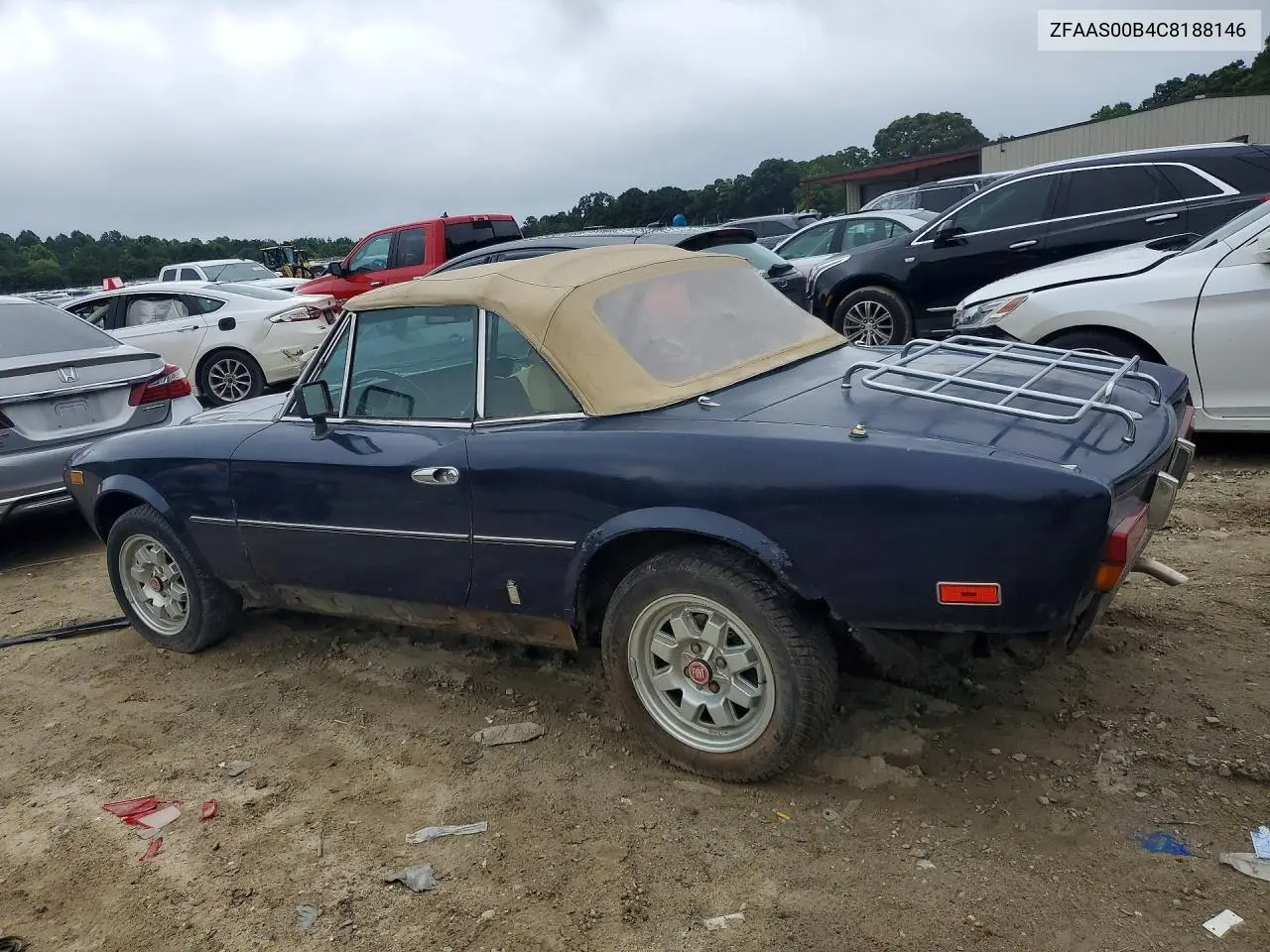1982 Fiat 124 Spider VIN: ZFAAS00B4C8188146 Lot: 59534156