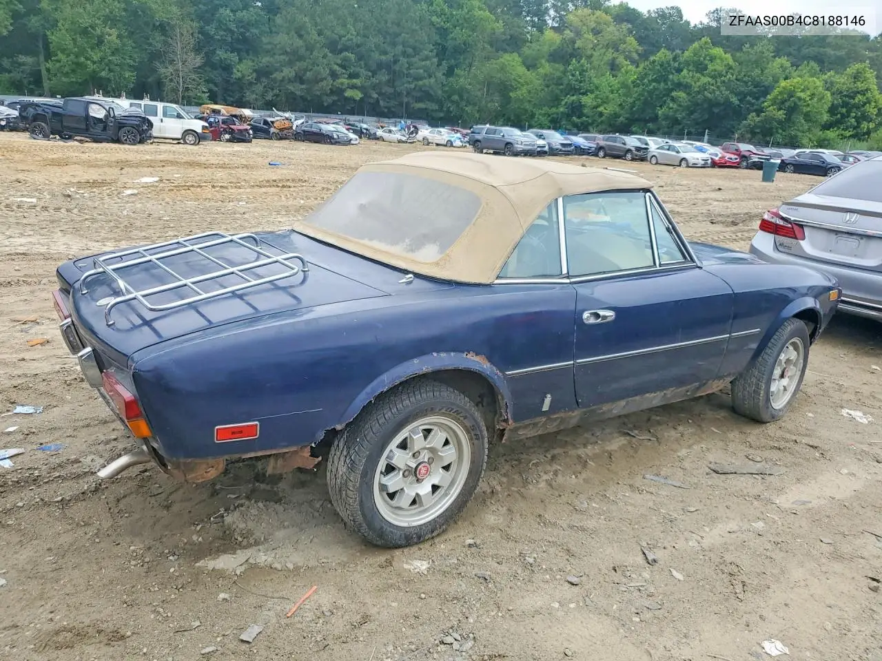 1982 Fiat 124 Spider VIN: ZFAAS00B4C8188146 Lot: 59534156