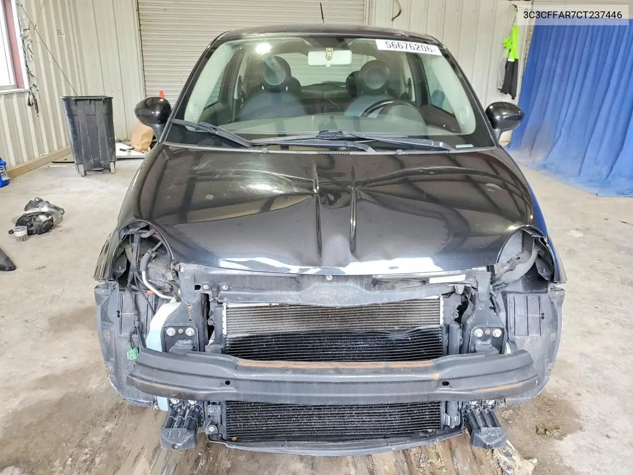 2012 Fiat 500 Pop VIN: 3C3CFFAR7CT237446 Lot: 56676206