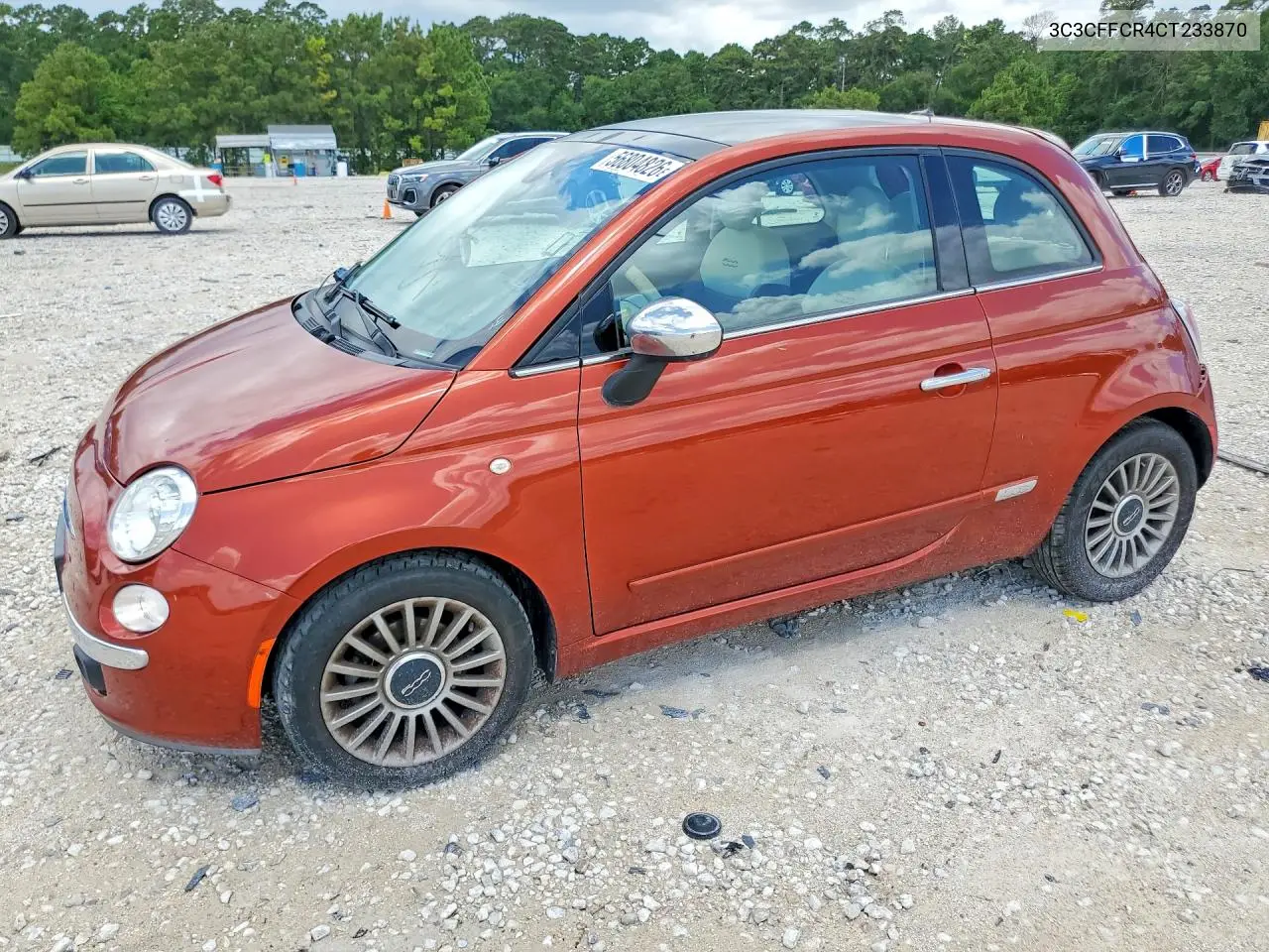 2012 Fiat 500 Lounge VIN: 3C3CFFCR4CT233870 Lot: 56804826