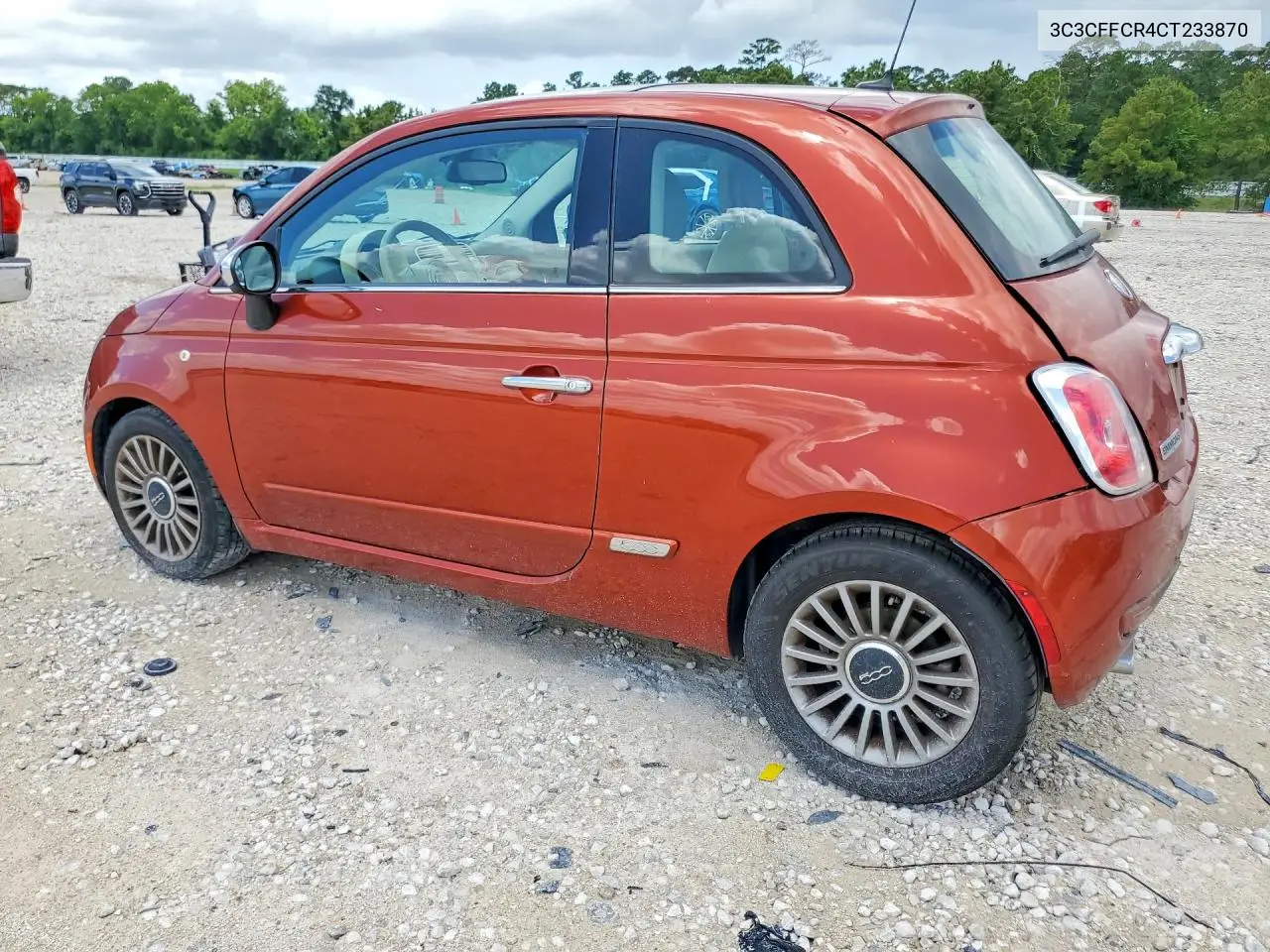 2012 Fiat 500 Lounge VIN: 3C3CFFCR4CT233870 Lot: 56804826