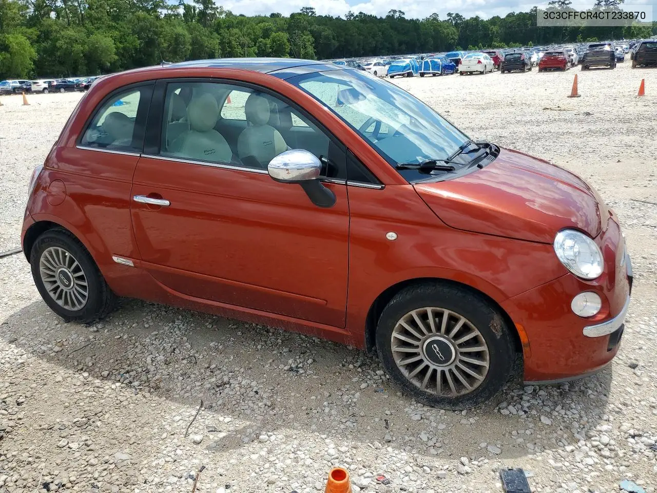 2012 Fiat 500 Lounge VIN: 3C3CFFCR4CT233870 Lot: 56804826