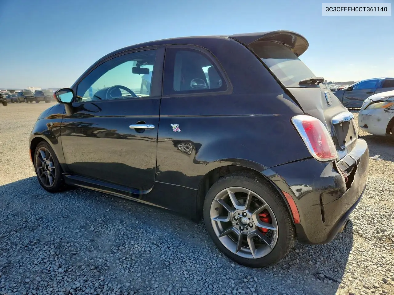 2012 Fiat 500 Abarth VIN: 3C3CFFFH0CT361140 Lot: 57054756