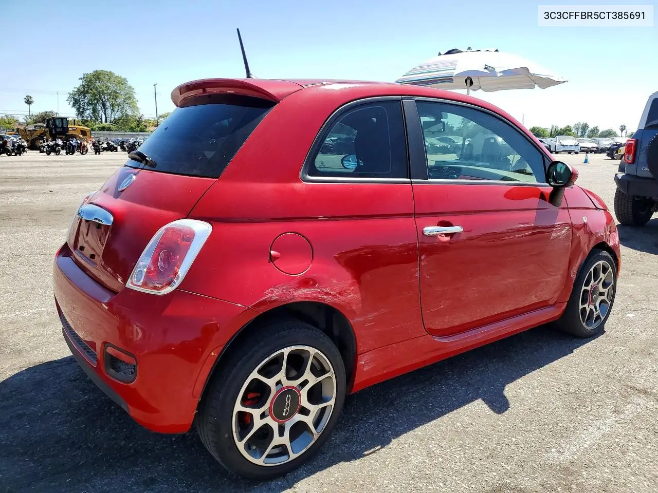 2012 Fiat 500 Sport VIN: 3C3CFFBR5CT385691 Lot: 57967016