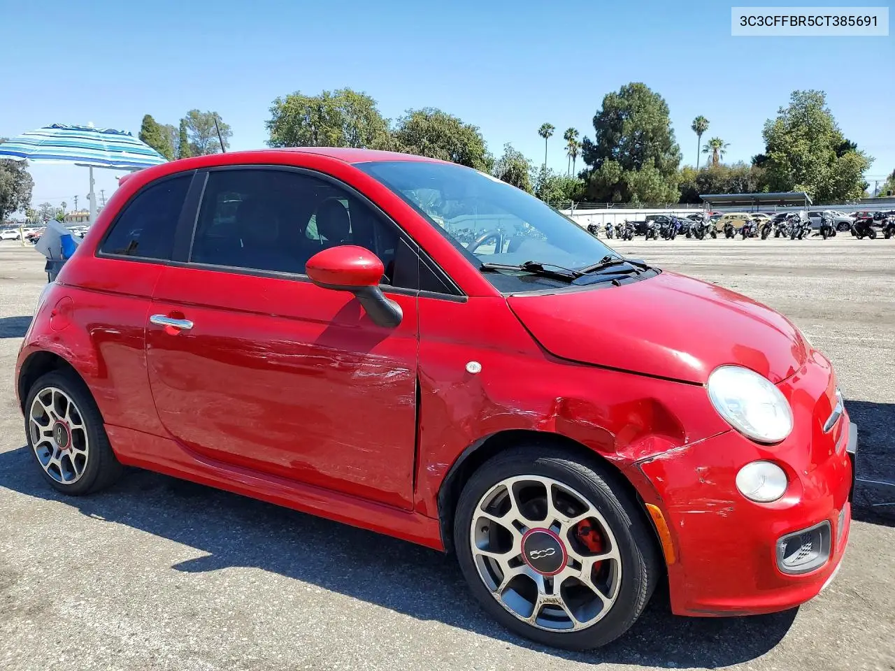 2012 Fiat 500 Sport VIN: 3C3CFFBR5CT385691 Lot: 57967016