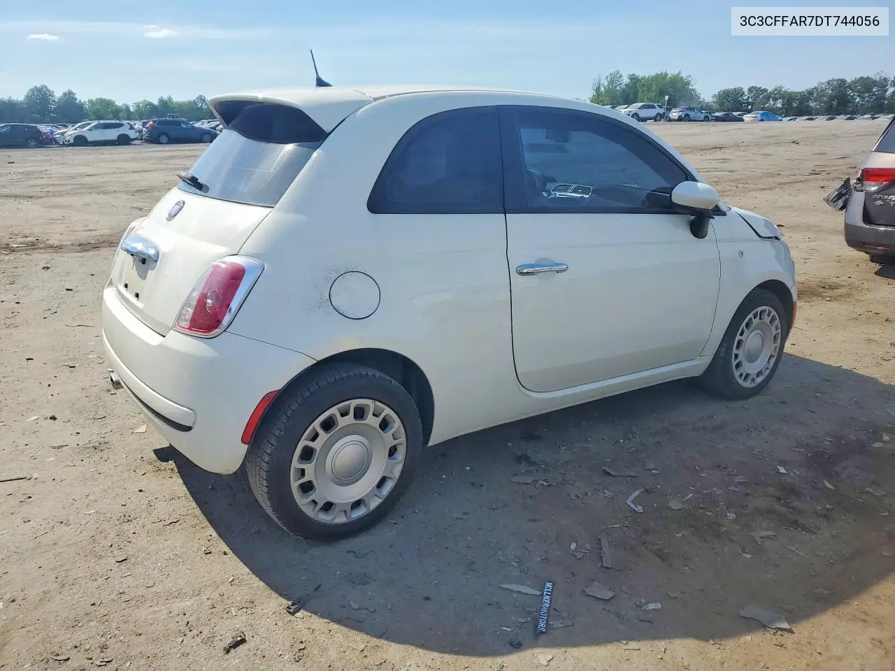 2013 Fiat 500 Pop VIN: 3C3CFFAR7DT744056 Lot: 56136006