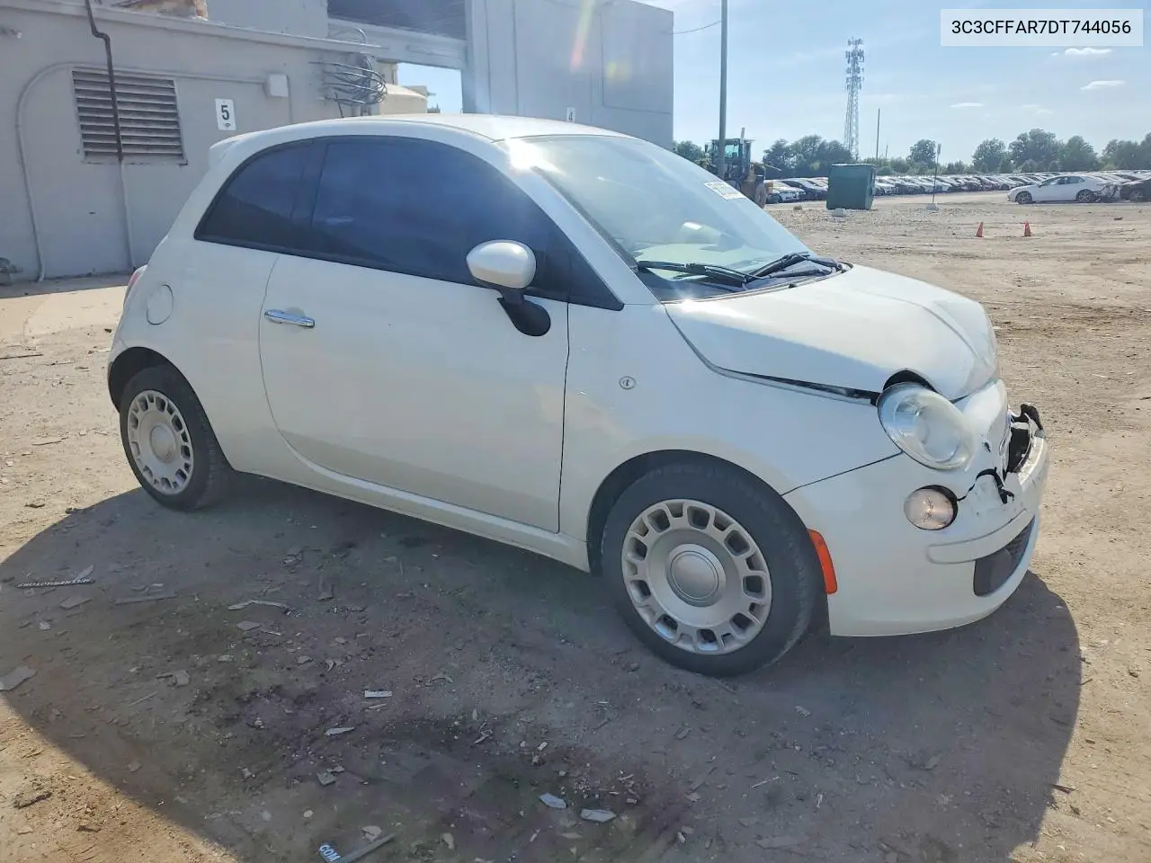 2013 Fiat 500 Pop VIN: 3C3CFFAR7DT744056 Lot: 56136006