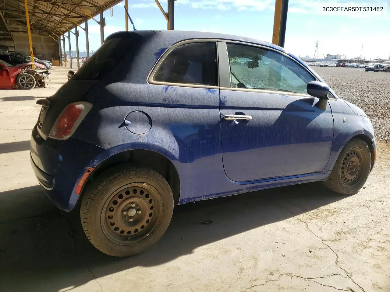 2013 Fiat 500 Pop VIN: 3C3CFFAR5DT531462 Lot: 58140596