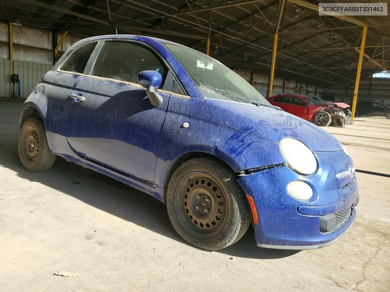 2013 Fiat 500 Pop VIN: 3C3CFFAR5DT531462 Lot: 58140596