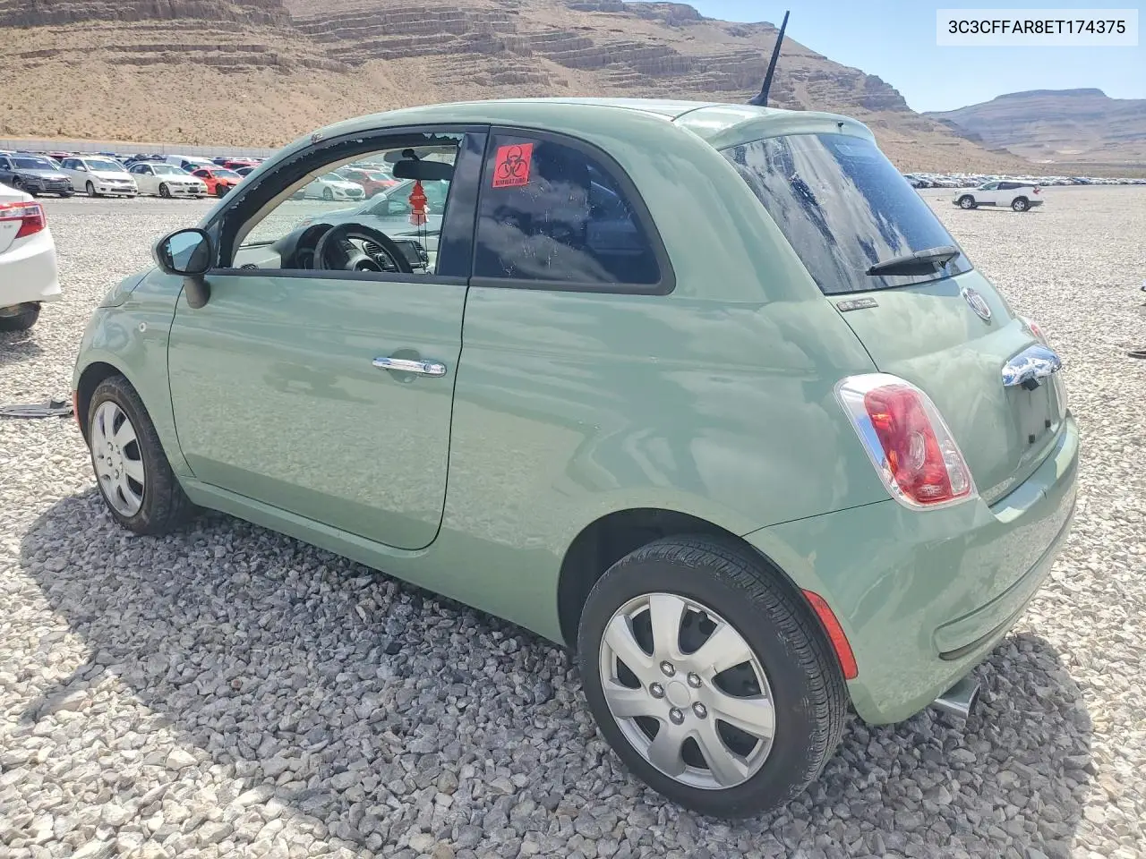 2014 Fiat 500 Pop VIN: 3C3CFFAR8ET174375 Lot: 48457276