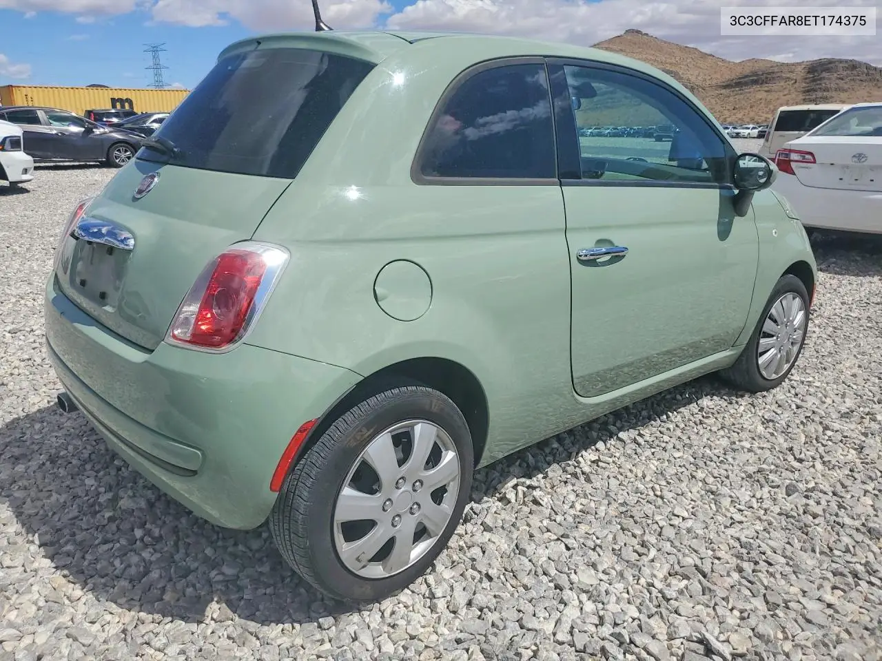 2014 Fiat 500 Pop VIN: 3C3CFFAR8ET174375 Lot: 48457276