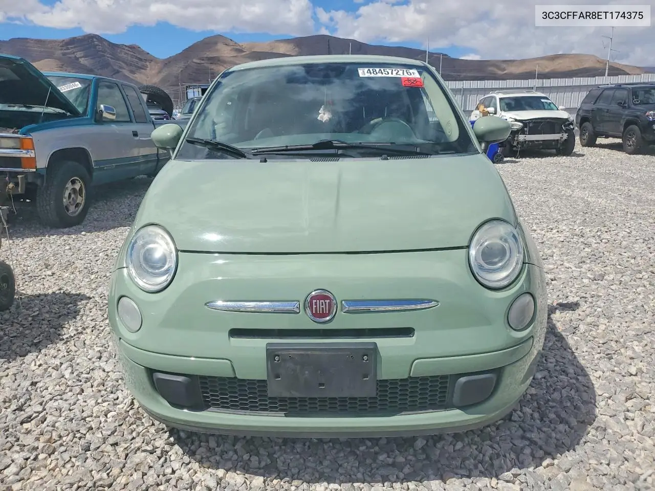 2014 Fiat 500 Pop VIN: 3C3CFFAR8ET174375 Lot: 48457276