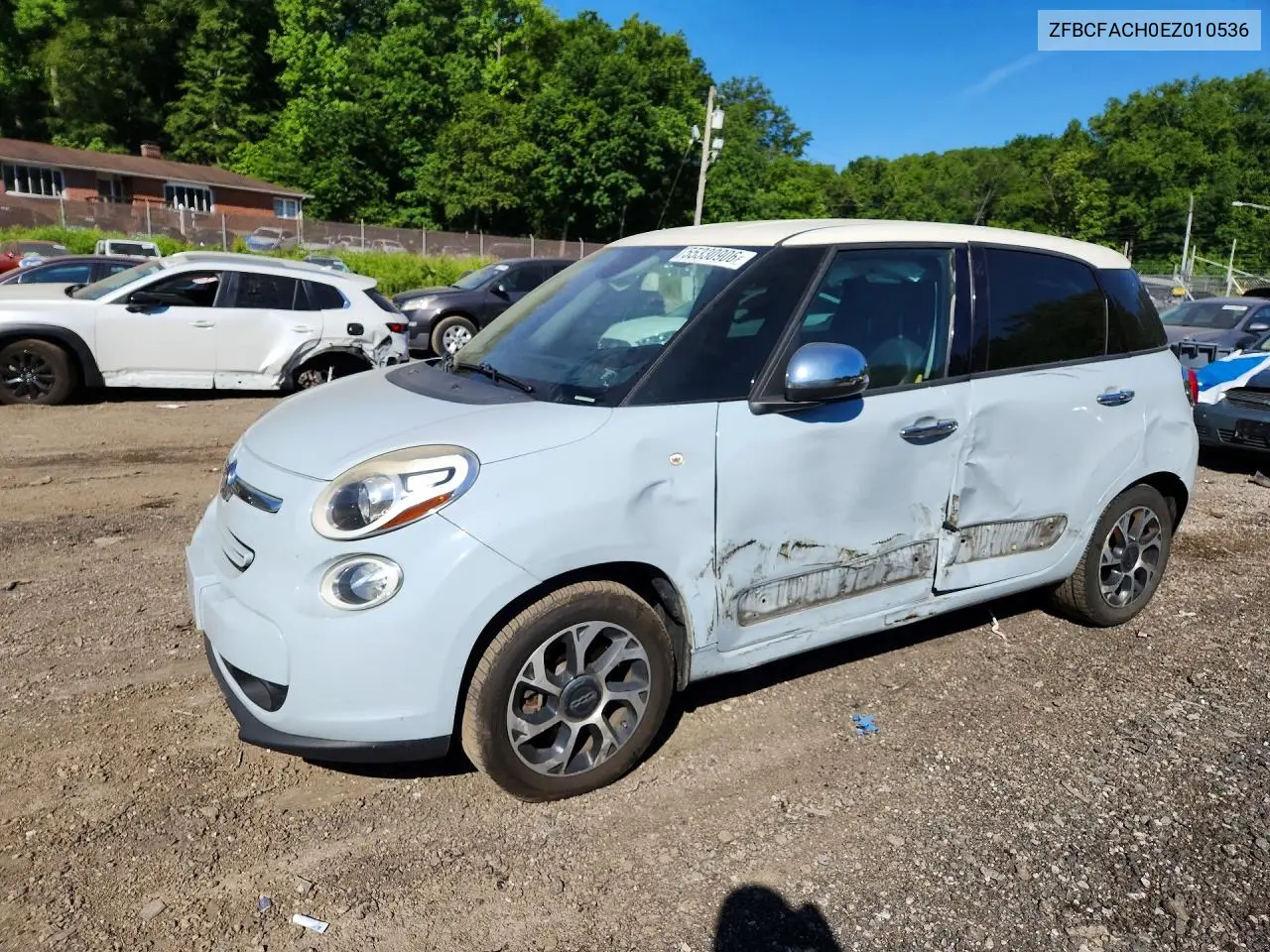 2014 Fiat 500L Lounge VIN: ZFBCFACH0EZ010536 Lot: 55330906