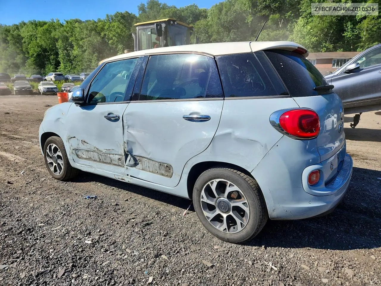 2014 Fiat 500L Lounge VIN: ZFBCFACH0EZ010536 Lot: 55330906