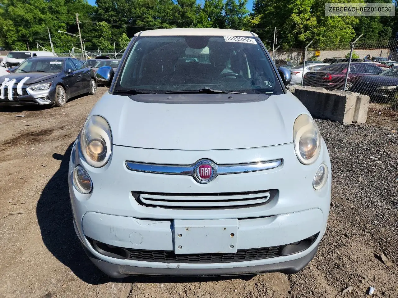 2014 Fiat 500L Lounge VIN: ZFBCFACH0EZ010536 Lot: 55330906