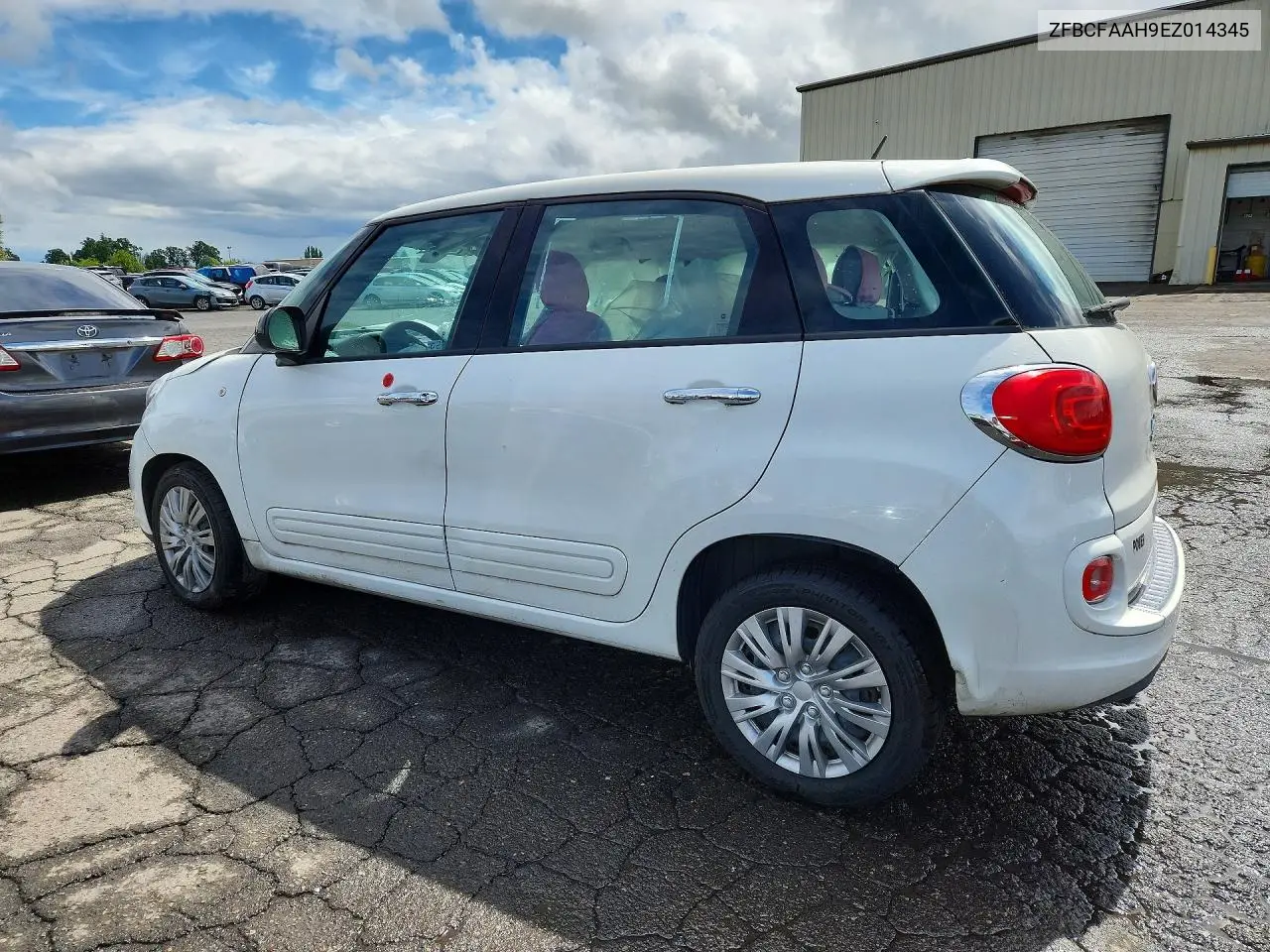 2014 Fiat 500L Pop VIN: ZFBCFAAH9EZ014345 Lot: 56413716