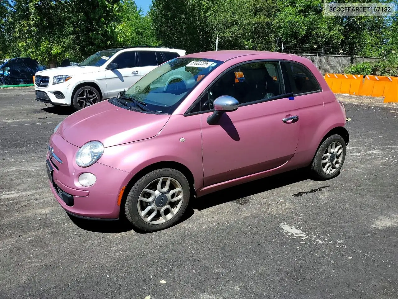 2014 Fiat 500 Pop VIN: 3C3CFFAR6ET167182 Lot: 57085506