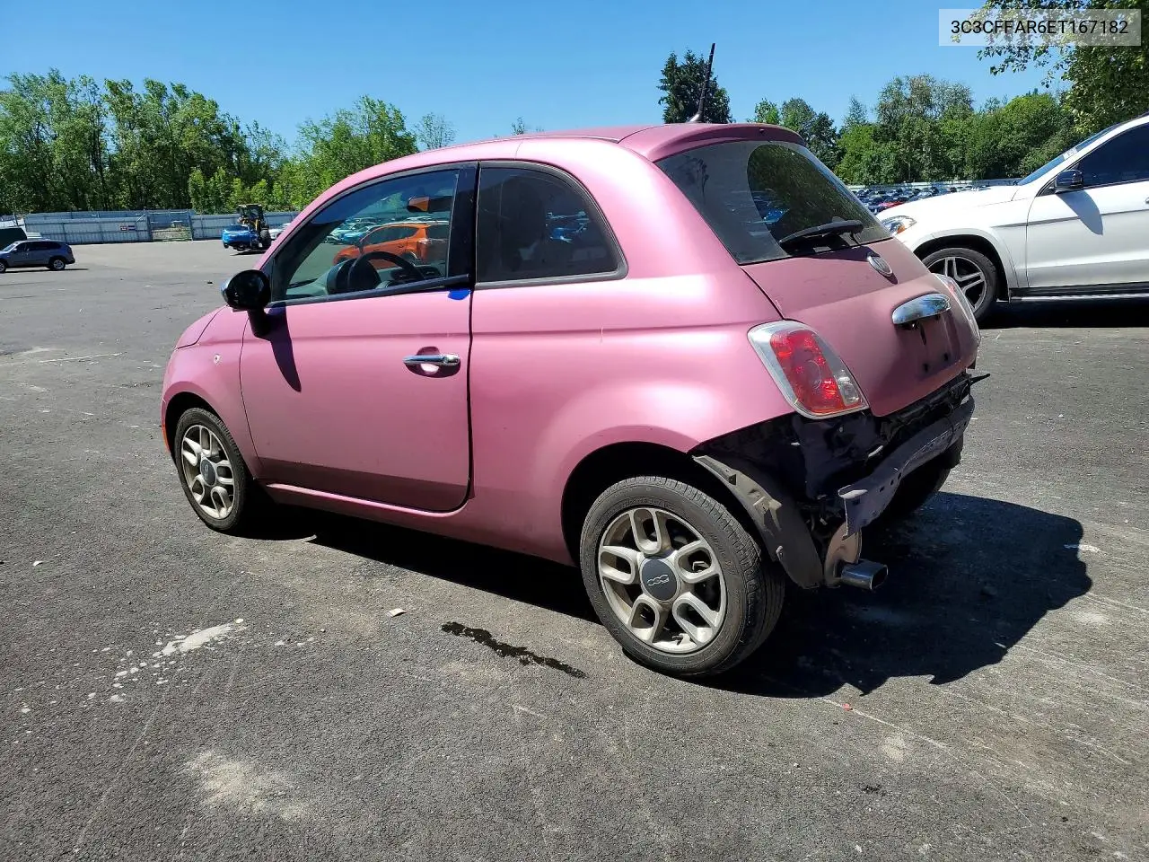 2014 Fiat 500 Pop VIN: 3C3CFFAR6ET167182 Lot: 57085506