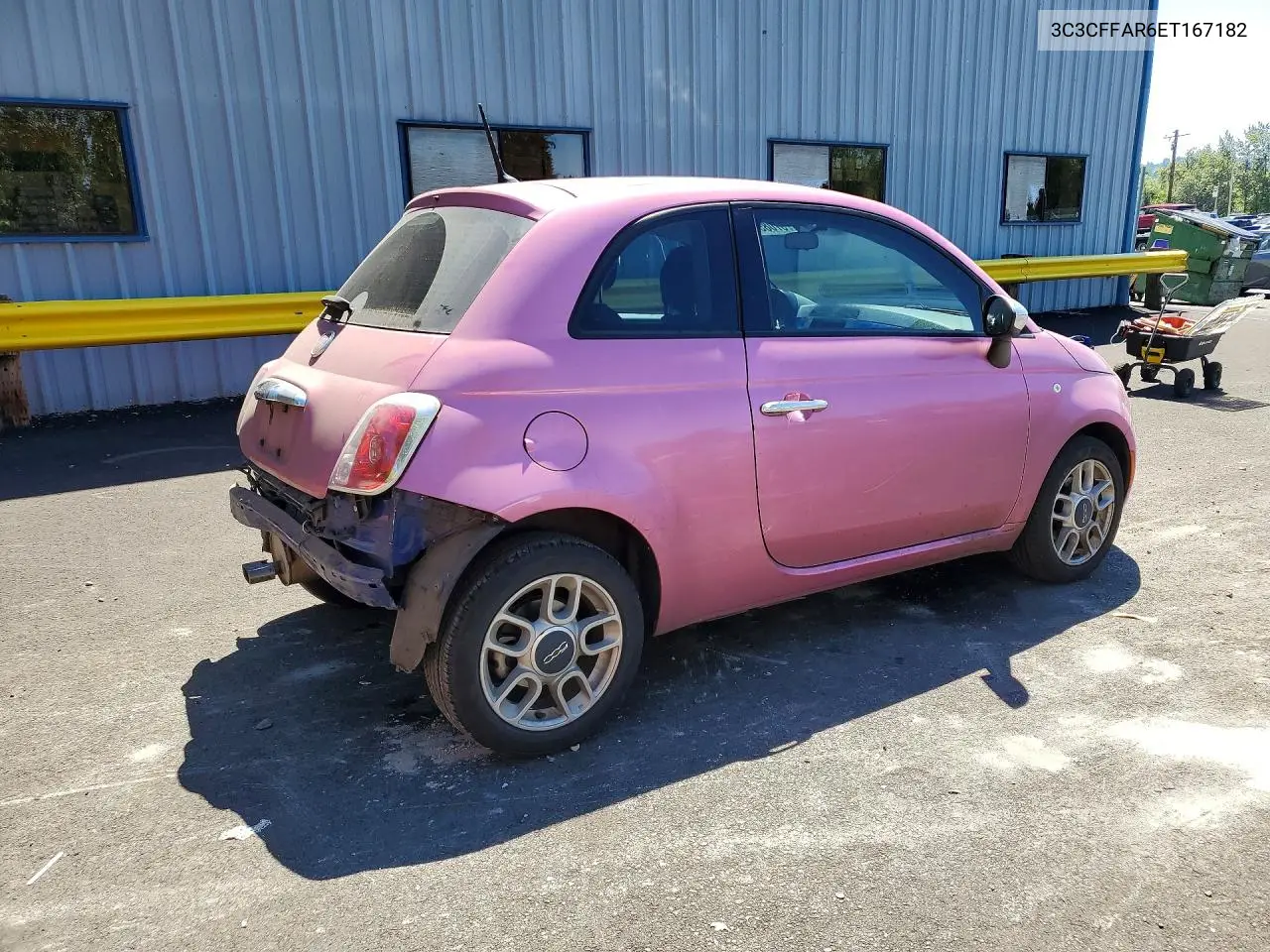 2014 Fiat 500 Pop VIN: 3C3CFFAR6ET167182 Lot: 57085506
