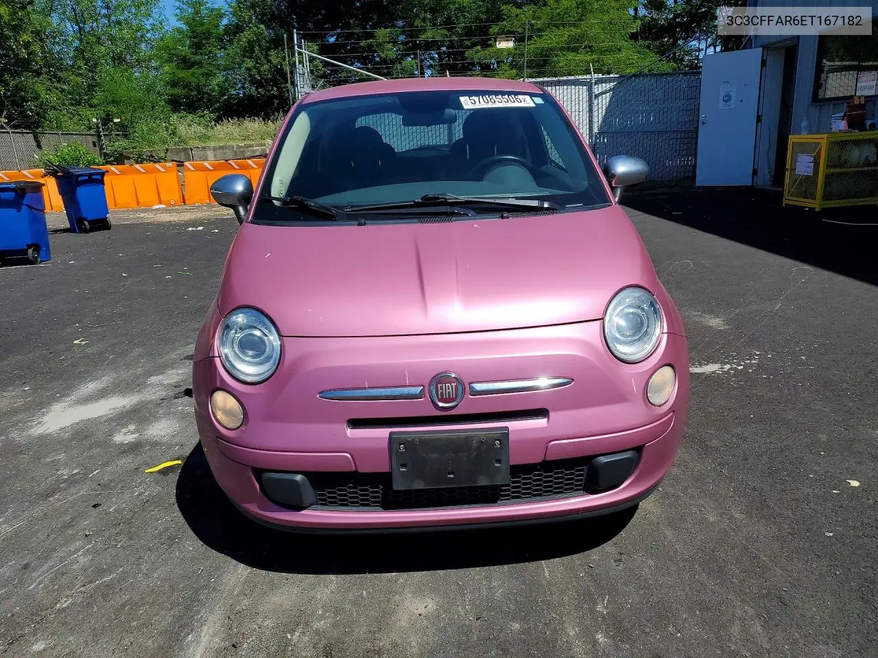 2014 Fiat 500 Pop VIN: 3C3CFFAR6ET167182 Lot: 57085506