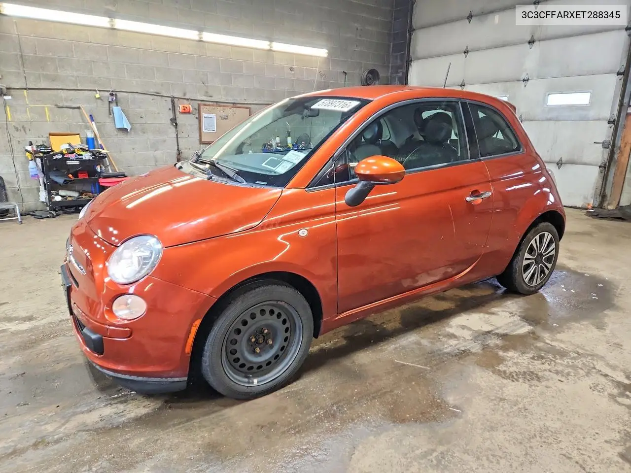 2014 Fiat 500 VIN: 3C3CFFARXET288345 Lot: 57897316