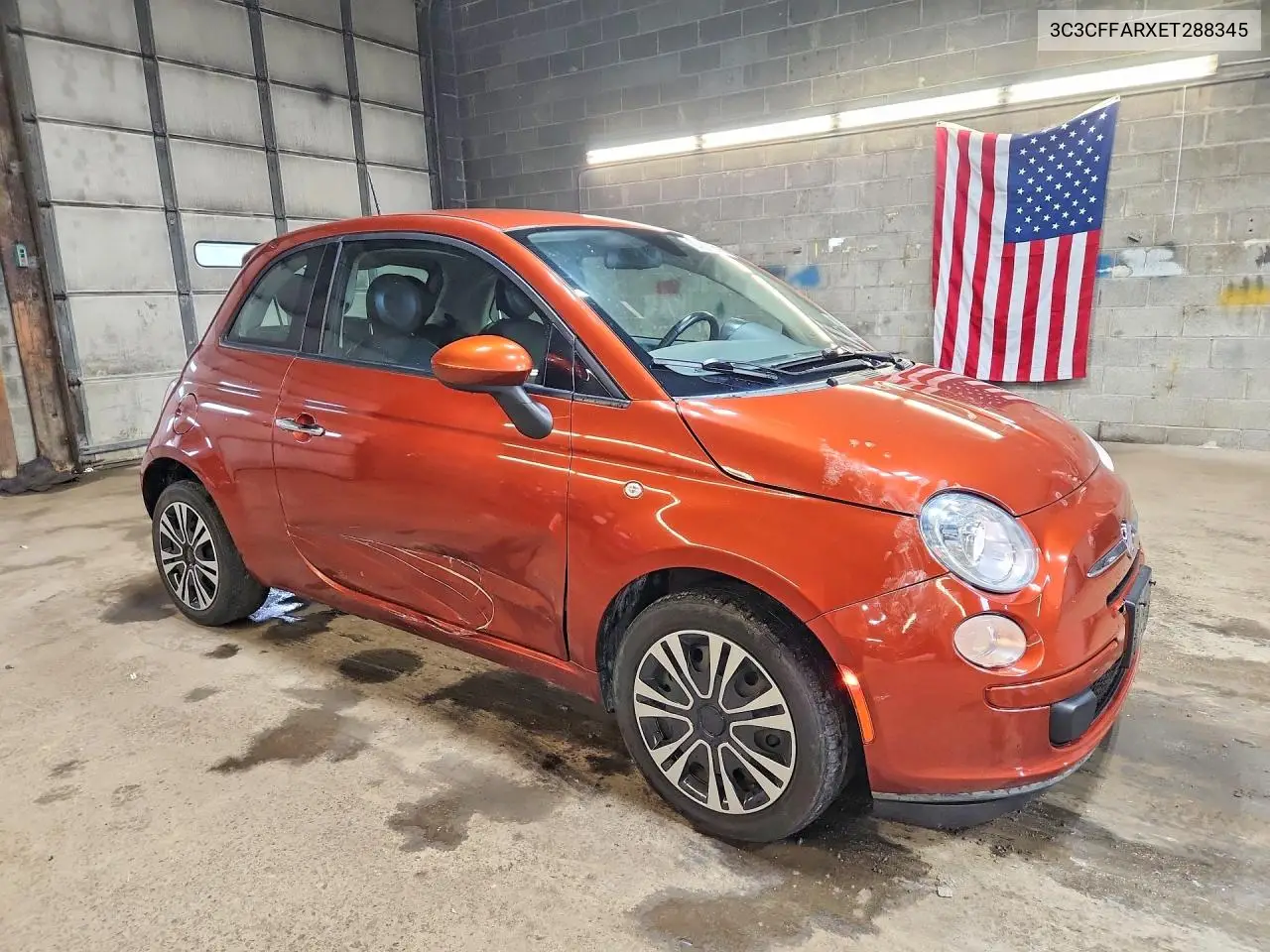 2014 Fiat 500 VIN: 3C3CFFARXET288345 Lot: 57897316