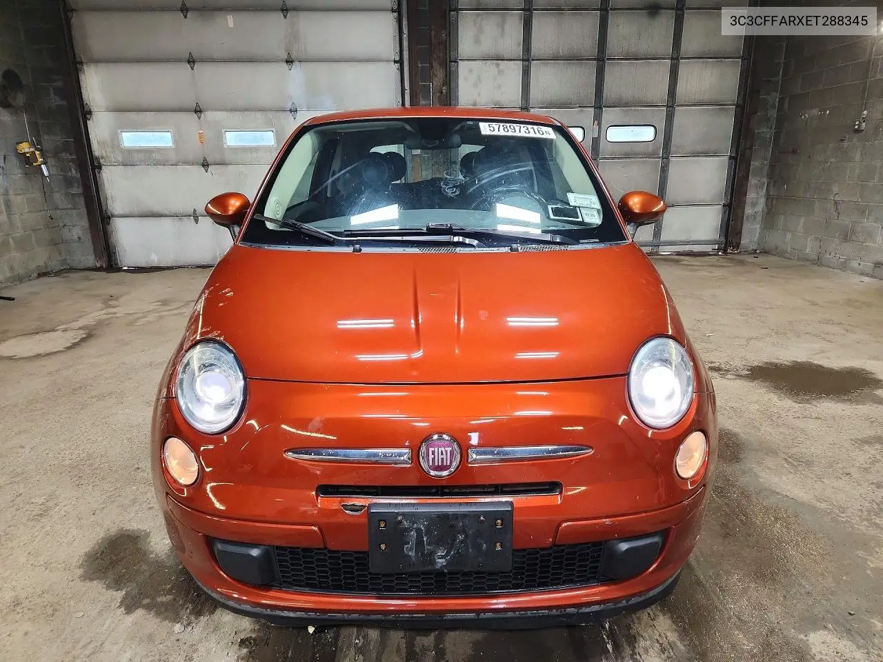 2014 Fiat 500 VIN: 3C3CFFARXET288345 Lot: 57897316