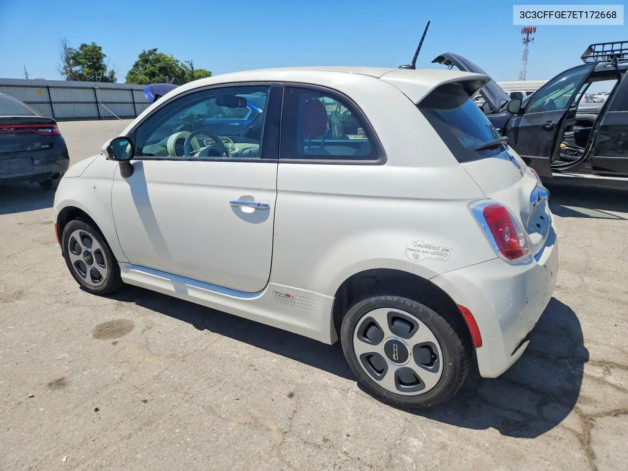 2014 Fiat 500 Electric VIN: 3C3CFFGE7ET172668 Lot: 58114846